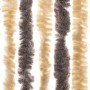Dunkelbrauner und beiger Chenille-Fliegenvorhang, 56 x 185 cm von , Moskitonetze für Fenster - Ref: Foro24-377353, Preis: 42,...