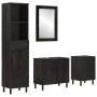 Badezimmerschrank-Set 4-teilig aus massivem Mangoholz von , Badezimmermöbel - Ref: Foro24-3206295, Preis: 373,50 €, Rabatt: %