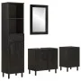 Badezimmerschrank-Set 4-teilig aus massivem Mangoholz von , Badezimmermöbel - Ref: Foro24-3206295, Preis: 361,43 €, Rabatt: %
