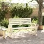 2-Sitzer-Gartenbank aus massivem Tannenholz von , Gartenstühle - Ref: Foro24-365103, Preis: 158,62 €, Rabatt: %