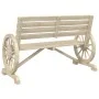 2-Sitzer-Gartenbank aus massivem Tannenholz von , Gartenstühle - Ref: Foro24-365103, Preis: 158,62 €, Rabatt: %