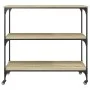 Küchenwagen aus Sonoma-Eiche-Holzwerkstoff, 102 x 50 x 95 cm von , Küchen- und Speisewagen - Ref: Foro24-842322, Preis: 87,19...