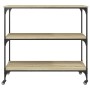 Küchenwagen aus Sonoma-Eiche-Holzwerkstoff, 102 x 50 x 95 cm von , Küchen- und Speisewagen - Ref: Foro24-842322, Preis: 88,35...