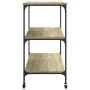Küchenwagen aus Sonoma-Eiche-Holzwerkstoff, 102 x 50 x 95 cm von , Küchen- und Speisewagen - Ref: Foro24-842322, Preis: 87,19...