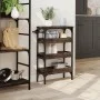 Oak brown engineered wood kitchen cart 53x20x76 cm by , Kitchen and dining carts - Ref: Foro24-842355, Price: 54,27 €, Discou...