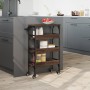 Oak brown engineered wood kitchen cart 53x20x76 cm by , Kitchen and dining carts - Ref: Foro24-842355, Price: 55,12 €, Discou...