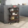 Oak brown engineered wood kitchen cart 53x20x76 cm by , Kitchen and dining carts - Ref: Foro24-842355, Price: 54,27 €, Discou...