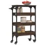 Oak brown engineered wood kitchen cart 53x20x76 cm by , Kitchen and dining carts - Ref: Foro24-842355, Price: 54,27 €, Discou...