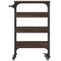 Oak brown engineered wood kitchen cart 53x20x76 cm by , Kitchen and dining carts - Ref: Foro24-842355, Price: 55,12 €, Discou...