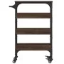 Oak brown engineered wood kitchen cart 53x20x76 cm by , Kitchen and dining carts - Ref: Foro24-842355, Price: 54,27 €, Discou...