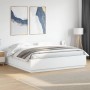 Weißer Bettrahmen aus Holzwerkstoff mit LED, 180 x 200 cm von , Betten und Lattenroste - Ref: Foro24-3209590, Preis: 187,31 €...