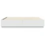 White engineered wood bed frame with LED 180x200 cm by , Beds and slatted bases - Ref: Foro24-3209590, Price: 185,58 €, Disco...