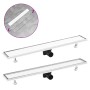 Duschrinne mit Abdeckung 2 in 1 Edelstahl 83x14 cm von vidaXL, Abflüsse - Ref: Foro24-146009, Preis: 60,20 €, Rabatt: %