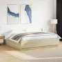 Sonoma oak wood bed frame with LED lights 180x200 cm by , Beds and slatted bases - Ref: Foro24-3209592, Price: 178,93 €, Disc...