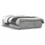 Estructura de cama madera de ingeniería gris hormigón 140x200cm de , Camas y somieres - Ref: Foro24-3209705, Precio: 150,32 €...