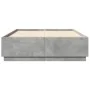 Estructura de cama madera de ingeniería gris hormigón 140x200cm de , Camas y somieres - Ref: Foro24-3209705, Precio: 148,52 €...