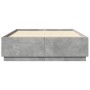 Estructura de cama madera de ingeniería gris hormigón 140x200cm de , Camas y somieres - Ref: Foro24-3209705, Precio: 150,32 €...