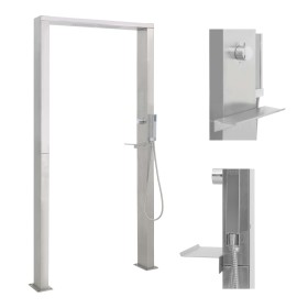 Double jet stainless steel outdoor shower by vidaXL, Pool and spa accessories - Ref: Foro24-48201, Price: 332,31 €, Discount: %