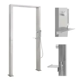Double jet stainless steel outdoor shower by vidaXL, Pool and spa accessories - Ref: Foro24-48201, Price: 325,55 €, Discount: %