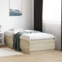 Estructura de cama madera de ingeniería roble Sonoma 90x190 cm de , Camas y somieres - Ref: Foro24-3209753, Precio: 110,96 €,...