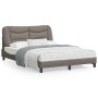 Estructura de cama con luces LED tela gris taupe 120x200 cm de , Camas y somieres - Ref: Foro24-3213694, Precio: 226,80 €, De...