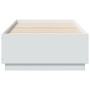 Weißer Bettrahmen aus Holzwerkstoff, 75 x 190 cm von , Betten und Lattenroste - Ref: Foro24-3209758, Preis: 110,52 €, Rabatt: %