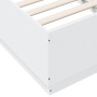 Weißer Bettrahmen aus Holzwerkstoff, 75 x 190 cm von , Betten und Lattenroste - Ref: Foro24-3209758, Preis: 110,52 €, Rabatt: %