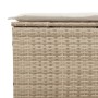 3-Sitzer-Gartensofa mit beigen synthetischen Rattankissen von , Outdoor-Sofas - Ref: Foro24-365831, Preis: 204,26 €, Rabatt: %