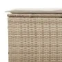 3-Sitzer-Gartensofa mit beigen synthetischen Rattankissen von , Outdoor-Sofas - Ref: Foro24-365831, Preis: 252,61 €, Rabatt: %