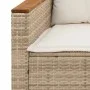 3-seater garden sofa with beige synthetic rattan cushions by , Outdoor sofas - Ref: Foro24-365831, Price: 252,61 €, Discount: %