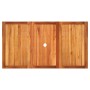 Gartentisch aus synthetischem Rattan, beiges Akazienholz, 140 x 80 x 75 cm von , Gartentische - Ref: Foro24-366278, Preis: 13...