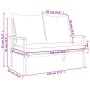 Gartenmöbel-Set mit Kissen aus massivem Akazienholz von , Gartensets - Ref: Foro24-366381, Preis: 262,56 €, Rabatt: %