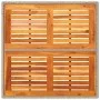 Mesa de jardín de ratán PE y madera acacia beige 90x90x75 cm de , Mesas de jardín - Ref: Foro24-368124, Precio: 112,60 €, Des...