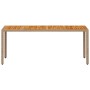 Garden table beige PE rattan and acacia wood 190x90x75 cm by , Garden tables - Ref: Foro24-368130, Price: 191,98 €, Discount: %