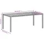 Gartentisch aus beigem PE-Rattan und Akazienholz, 190 x 90 x 75 cm von , Gartentische - Ref: Foro24-368130, Preis: 193,81 €, ...