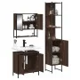 3-teiliges Badezimmermöbel-Set aus braunem Eichensperrholz von , Badezimmermöbel - Ref: Foro24-3214684, Preis: 181,44 €, Raba...