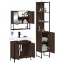 3-teiliges Badezimmermöbel-Set aus braunem Eichensperrholz von , Badezimmermöbel - Ref: Foro24-3214684, Preis: 184,31 €, Raba...
