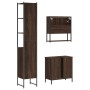 3-teiliges Badezimmermöbel-Set aus braunem Eichensperrholz von , Badezimmermöbel - Ref: Foro24-3214684, Preis: 184,31 €, Raba...