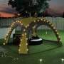 Party tent with LED lights, 4 green side walls, 3.6x3.6x2.3 m by vidaXL, Tents and gazebos - Ref: Foro24-92237, Price: 140,23...