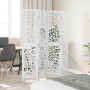 Biombo separador de 4 paneles madera maciza Paulownia blanco de , Divisores de ambientes - Ref: Foro24-358738, Precio: 134,54...