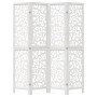 4-teilige Trennwand aus weißem Paulownia-Massivholz von , Raumteiler - Ref: Foro24-358738, Preis: 114,09 €, Rabatt: %
