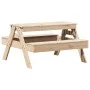 Children's picnic table solid pine wood 88x97x52 cm by , Garden tables - Ref: Foro24-832596, Price: 69,32 €, Discount: %