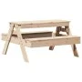Children's picnic table solid pine wood 88x97x52 cm by , Garden tables - Ref: Foro24-832596, Price: 69,32 €, Discount: %