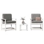 Juego de muebles de jardín 3 pzas madera maciza de pino blanco de , Sillas de jardín - Ref: Foro24-832631, Precio: 117,07 €