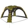 Party tent with LED lights, 4 green side walls, 3.6x3.6x2.3 m by vidaXL, Tents and gazebos - Ref: Foro24-92237, Price: 140,23...