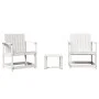 Garden furniture set 3 pieces solid white pine wood by , Garden chairs - Ref: Foro24-832631, Price: 115,69 €, Discount: %