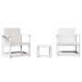 Gartenmöbel-Set 3-teilig aus massivem weißem Kiefernholz von , Gartenstühle - Ref: Foro24-832631, Preis: 117,14 €, Rabatt: %