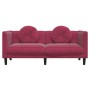 2-Sitzer-Sofa mit roten Samtkissen von , Sofas - Ref: Foro24-372636, Preis: 243,34 €, Rabatt: %