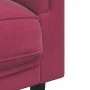 Sofá de 2 plazas con cojines terciopelo rojo tinto de , Sofás - Ref: Foro24-372636, Precio: 239,69 €, Descuento: %