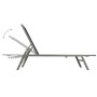 Sun loungers with tables 2 units steel and black textilene by vidaXL, Loungers - Ref: Foro24-48012, Price: 181,21 €, Discount: %